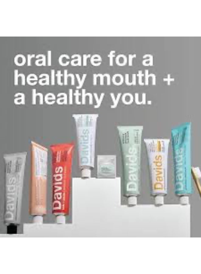 Davidsource Davids Sensitive + Whitening Premium Toothpaste with Nano Hydroxyapatite Natural Peppermint 149g - Image 2