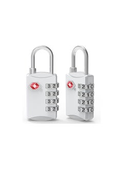 amazing.EGP Diyife Luggage Padlocks, [2 Pcs] TSA Padlock, Padlock for Backpacks, 4 Digit Security Padlock, Combination Locks for Suitcases Travel Backpack Luggage (Silver)  - Image 1