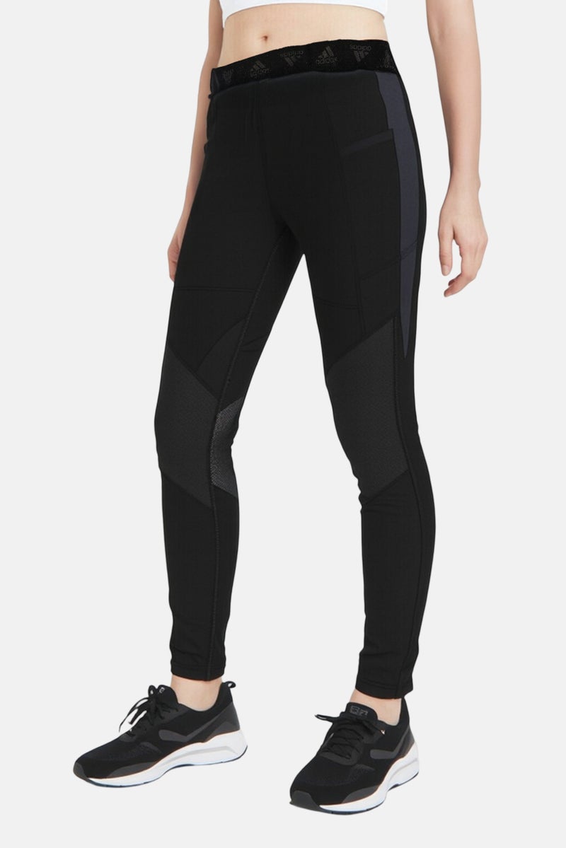 Adidas Women Sportswear Fit Brand Logo Training Tights, Black - Image 1