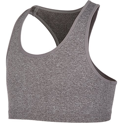 New Balance Big Girls' Performance Sport Bras, Grey Heather, 7/8 - Image 3