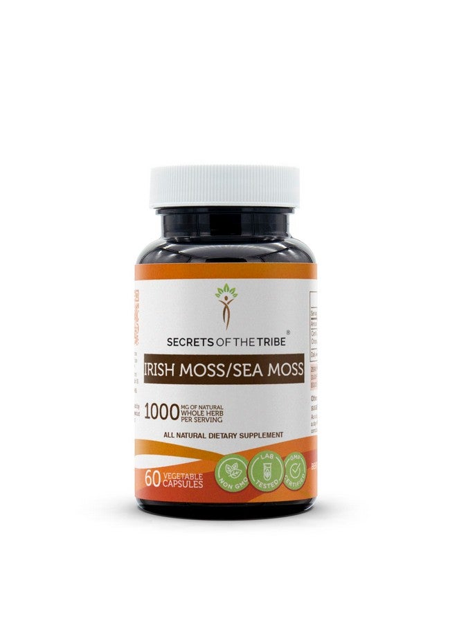 Secrets of the Tribe Secrets of the Tribe Irish Moss 60 Capsules, 1000 mg, Sea Moss, Irish Moss (Chondrus Crispus) - Image 1