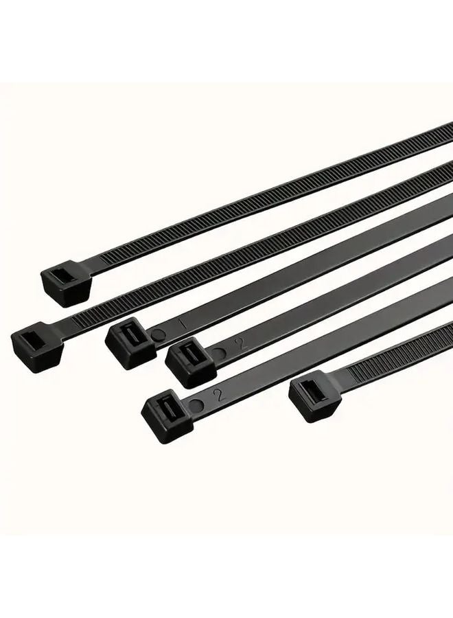 300pcs Black Nylon Cable Ties 3 94 Inch 5 91 Inch 7 87 Inch Heavy Duty Self Locking - Image 2