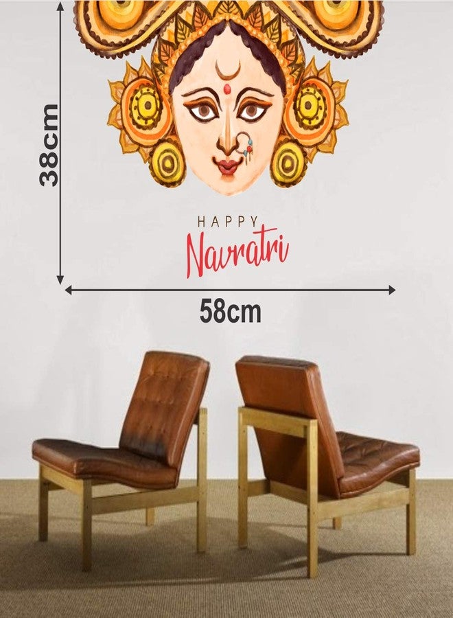 Sticker Studio Maa Durga Wall Sticker & Decal (PVC Vinyl, Size- 58 CMX 40 CM) - Image 3