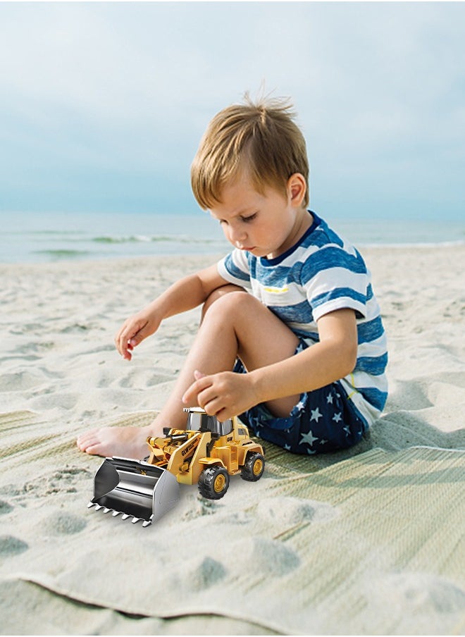 GROIC - Construction Vehicles Truck Toys,Excavator Digger Bulldozer Forklift Toys,Construction Trucks Toy Set for Kids - Image 1