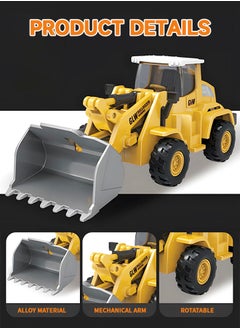 GROIC Construction Vehicles Truck Toys,Excavator Digger Bulldozer Forklift Toys,Construction Trucks Toy Set for Kids  - Image 3