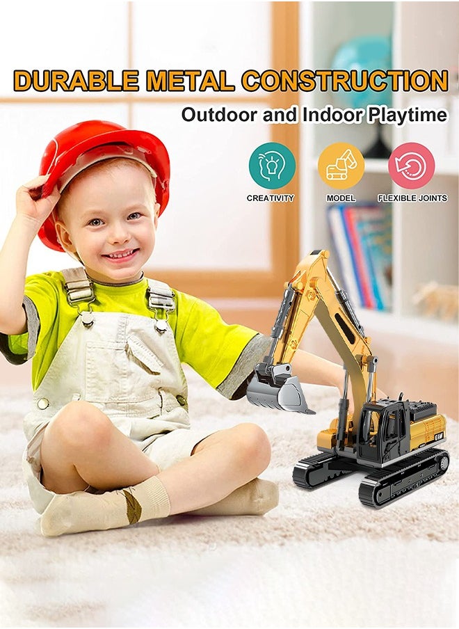 GROIC - Construction Vehicles Truck Toys,Excavator Digger Bulldozer Forklift Toys,Construction Trucks Toy Set for Kids - Image 1
