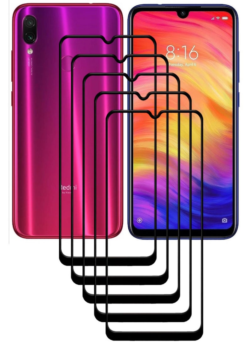 ACLIX 5 Pieces Antistatic ESD Dustproof Premium Quality High Definition Tempered Glass Screen Protector Designed For Xiaomi Redmi Note 7 - Image 1