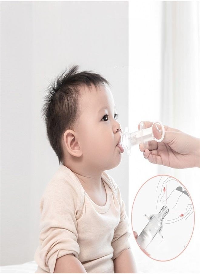Generic - Baby Medicine Feeder Anti-Choking Dropper Syringe Set Baby Oral Feeding Syringe Pacifier Liquid Medicine Dispenser with Oral Syringe Baby Oral Syringe Feeder for Feeding Medication and Water - Image 1