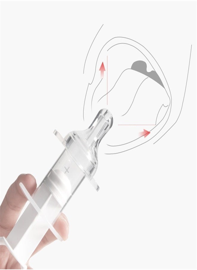Generic - Baby Medicine Feeder Anti-Choking Dropper Syringe Set Baby Oral Feeding Syringe Pacifier Liquid Medicine Dispenser with Oral Syringe Baby Oral Syringe Feeder for Feeding Medication and Water - Image 1