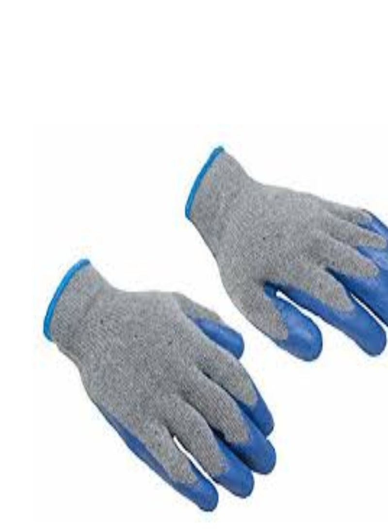 KNP KNP Rubber Latex Double Coated Work Gloves 10 Pair  - Image 1