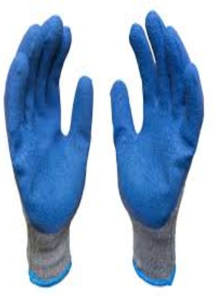 KNP KNP Rubber Latex Double Coated Work Gloves 10 Pair  - Image 3