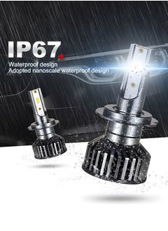 GROIC 2 Pack H7 LED Headlight Bulbs 360° Adjustable High and Low Beam Conversion Kit 6500K Bright White LED Super Bright Replacement Plug-N-Play  - Image 4