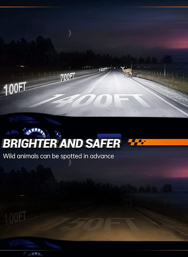 2 حزمة H7 LED المصابيح الأمامية 360 درجة قابل للتعديل عالية ومنخفضة شعاع تحويل عدة 6500K مشرق الأبيض LED سوبر مشرق استبدال التوصيل ن اللعب