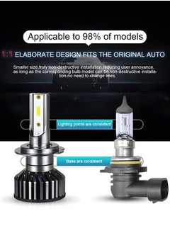 GROIC 2 Pack H7 LED Headlight Bulbs 360° Adjustable High and Low Beam Conversion Kit 6500K Bright White LED Super Bright Replacement Plug-N-Play  - Image 5
