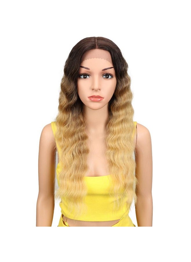 Joedir - Lace Front Wigs 24" Long Wavy Synthetic Wigs For Black Women 130% Density Wigs(Tat6/27/24E) - Image 1