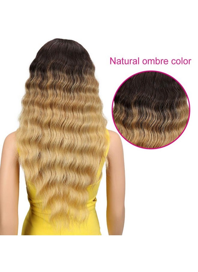 Joedir - Lace Front Wigs 24" Long Wavy Synthetic Wigs For Black Women 130% Density Wigs(Tat6/27/24E) - Image 1