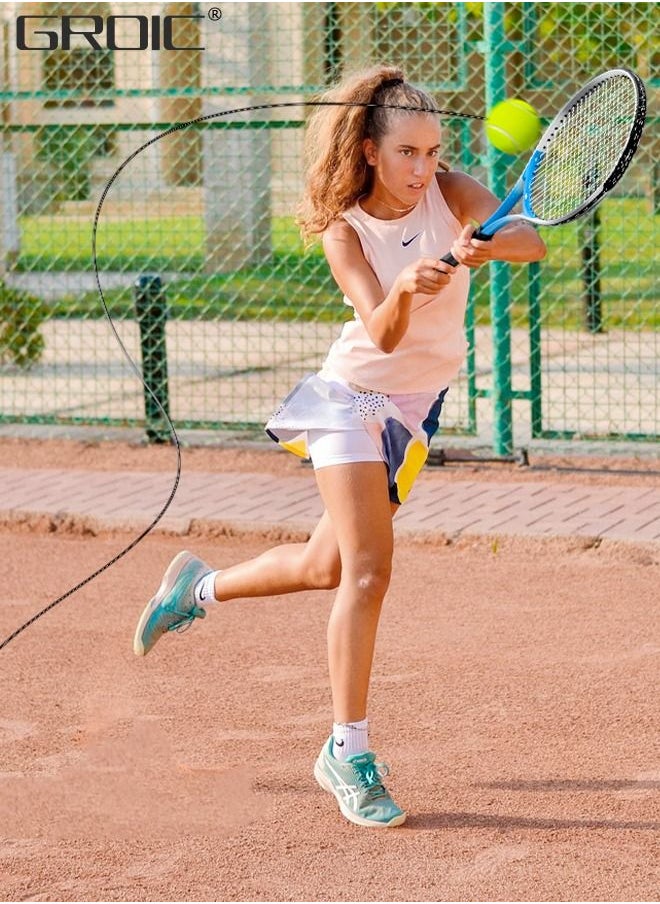 GROIC - Tennis Rackets with Tennis Trainer Set, Recreational Adult Tennis Rackets Beginner Tennis Racket with 1 Tennis Trainer String Balls Elastic and a Portable Mesh Bag - Image 1
