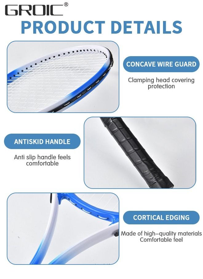 GROIC - Tennis Rackets with Tennis Trainer Set, Recreational Adult Tennis Rackets Beginner Tennis Racket with 1 Tennis Trainer String Balls Elastic and a Portable Mesh Bag - Image 1