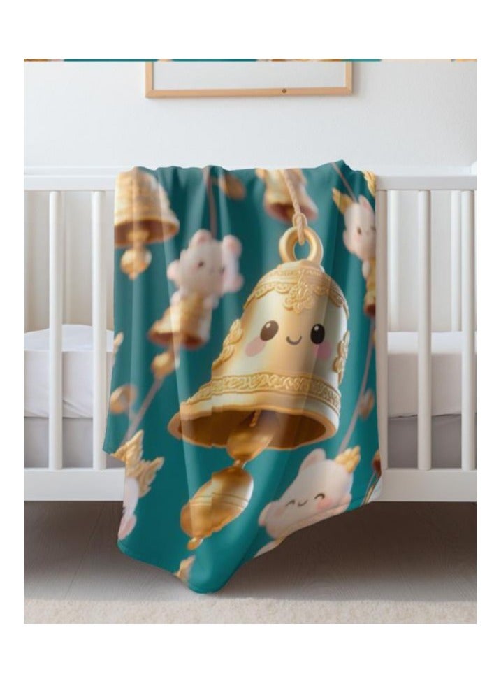 عام بطانية رقيقة من الفانيلا الكرتونية للأطفال أو الطلاب (دافئة ومريحة ومناسبة للنوم والألعاب) 100 سم * 150 سم - Image 4