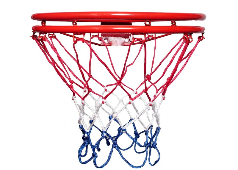 Basketball Ring Orange/ 4-7 Number Ball Free Net (Iron, 46 CM Dia Meter Double Stronger 7 Number Ball)