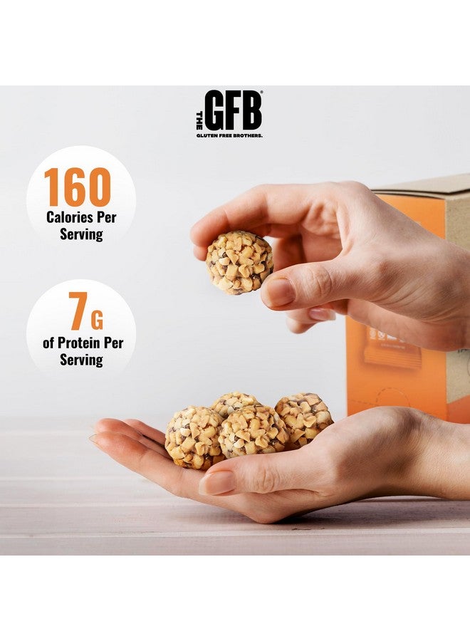 The GFB The Gluten Free Brothers Dark Chocolate Peanut Butter Bites Gluten Free Protein Balls Non Gmo Soy Free Vegan Snack Size Plant Based Protein Energy Balls 1.2 Oz (10 Count) - Image 3