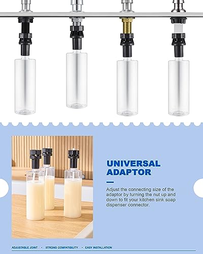 J-HVA Updated Soap Dispenser Bottle for Kitchen Sink Replacement - 500ML/17oz Soap Bottle - A Replacement for Your Soap Dispenser, Please Confirm the Adapter Maximum Connection Size Before - Image 3