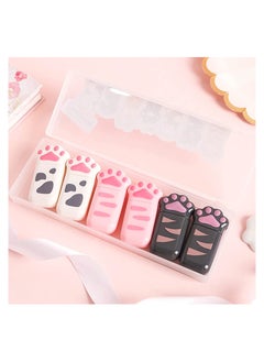 Correction Tape,  6 Pack Milk Cat Claw Cartoon Correction Tape, Cute Girl Net Red Correction Tape, Mini Correction Tape, for Kids Students Writing Office School Supplies
