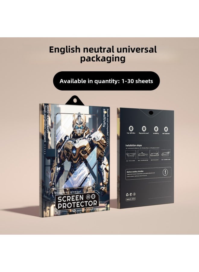 Generic - For Apple IPad Flat Paper Film Pro Protective Film Anti-Drop Air Full Coverage Tempered Frosted Anti-Fingerprint-Color:Add Packaging [neutral Packaging] Can Hold 1-30 Sheets-Size:For Ipad Pro 2020( 11inch ) - Image 1