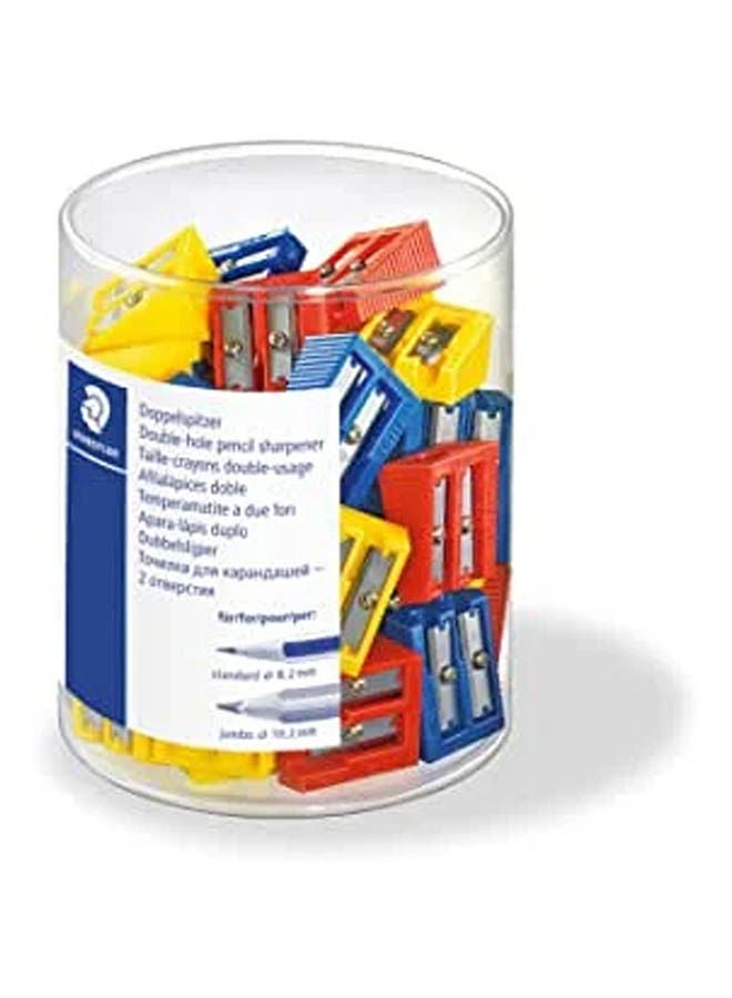 STAEDTLER Double Pencil Sharpener For Pencil Pack Of 50 Multicolour