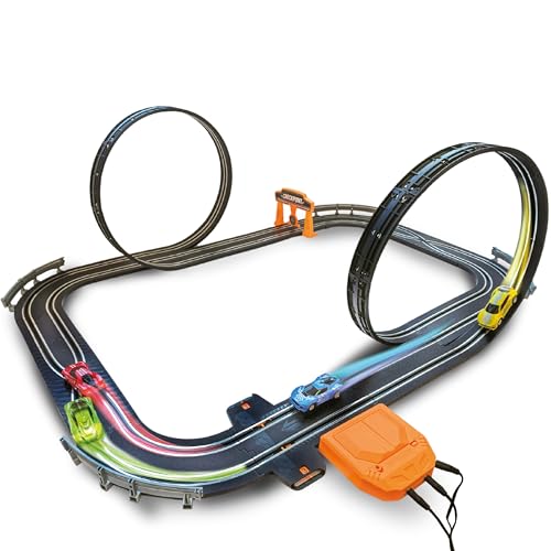 Atlasonix Slot Car Race Track Sets, Race Tracks for Kids Ages 4-8 | Race Car with 4 High Speed Cars, Electric Slot Car Race Track Sets, Remote Control Car, Gifts Toys for Boys - Image 1