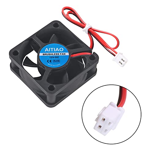 AITIAO 4Pcs 5020 Brushless Cooling Fan Computer Case Fan DC 12V 50mm 50mm 20mm Quiet Muffin Fan Oil Bearing High Speed Cooling Fan for 3D Printer CPU Coolers DIY Cooling Ventilation Projects - Image 4