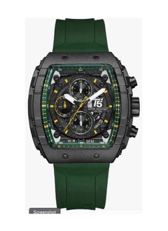 T5 Men's Green Chronograph Silicone Strap Watch  - Image 1