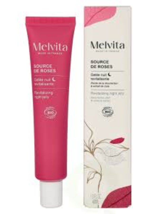 Melvita Source De Roses Revitalizing Night Gel 40ml - Image 4