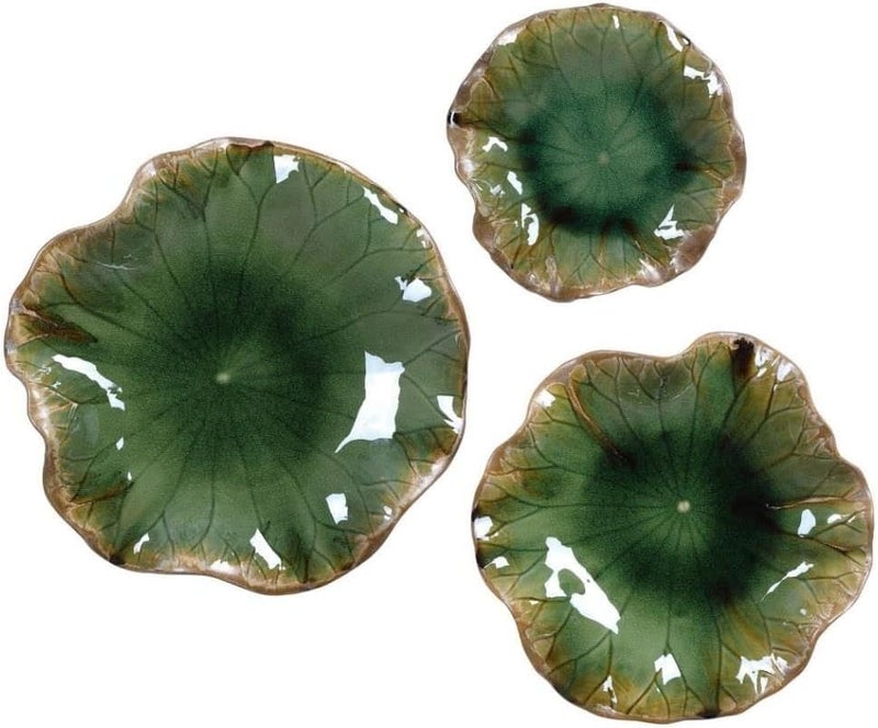 Uttermost Abella  1788 Inch Wall Decor Set of 3  1788 inches wide by 1788 inches deepForest GreenBrown Finish  - Image 3