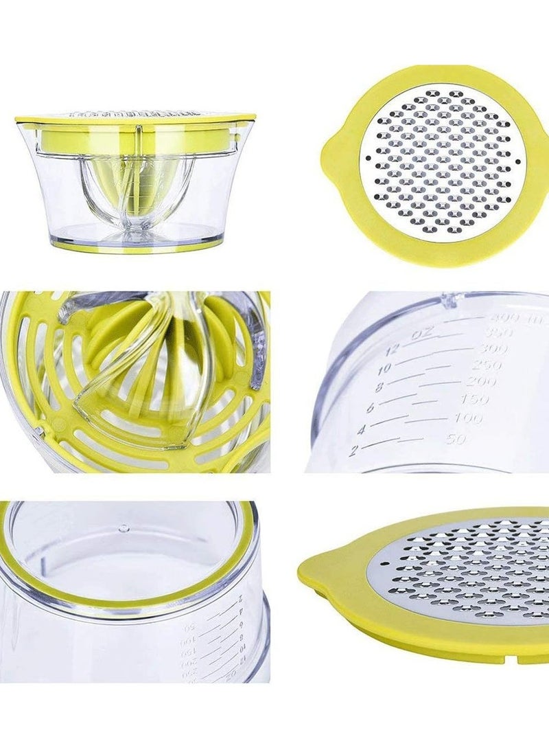 Citrus Juicer, 4-in-1 Manual Hand Held Orange Lemon Squeezer, Multifunctional, Lime Squeezer