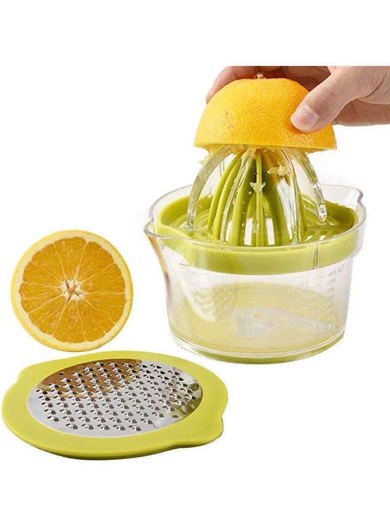 Citrus Juicer, 4-in-1 Manual Hand Held Orange Lemon Squeezer, Multifunctional, Lime Squeezer