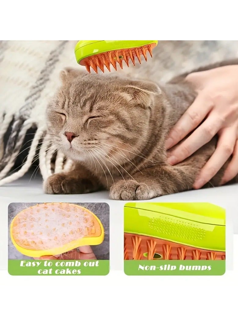 جلوسكي 1pc فرشاة رش السيليكون لطيف الحيوانات الأليفة - فرشات للقطط والكلاب - إزالة الشعر الناعمة ، فرشاة الحمام ، سهلة العناية ، لطيفة على الجلد ، مثالية لرعاية الحيوانات الأليفة - Image 2