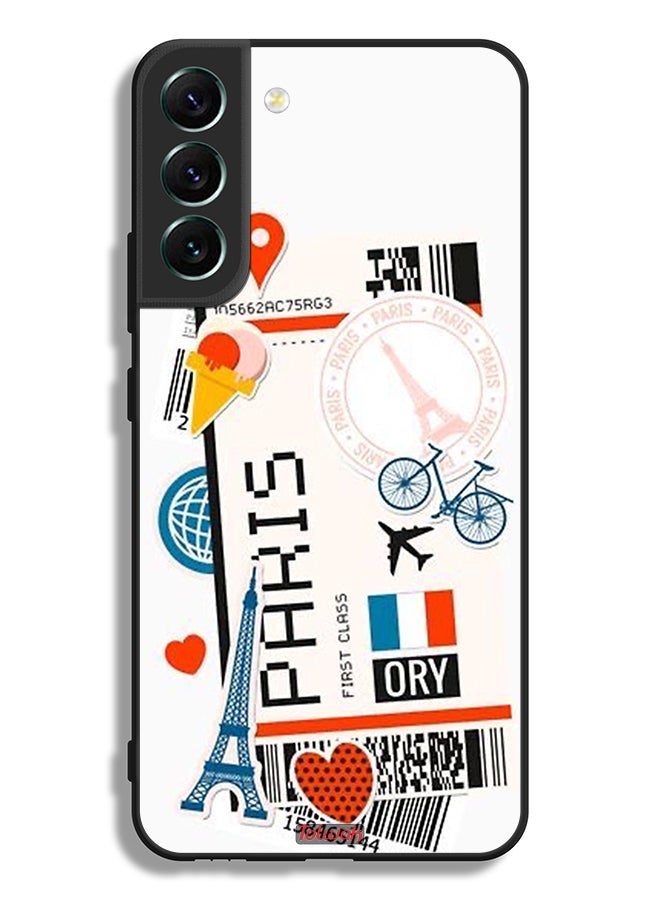 Tolwak Samsung Galaxy S22 Plus 5G Protective Case Cover Paris Sticker - Image 3
