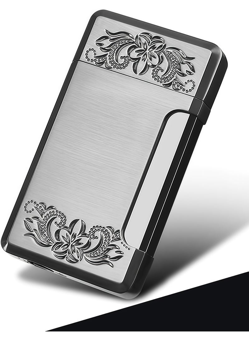2 Pack Single Flame Torch Lighter Butane Refillable Lighters Windproof Pocket Lighters Adjustable Flame Lighter for Men and Women (Without Gas) - Image 4