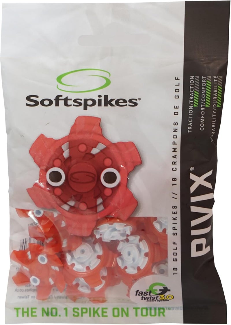 SOFTSPIKES PiViX Golf Cleats - Fast Twist 3.0-18 Count - Image 1
