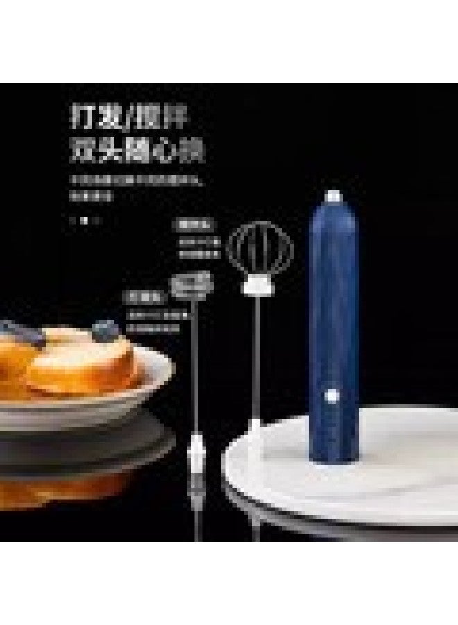 Electric Egg Beater Handheld Mini Milk Frother Wireless Steak Coffee Frother Cream Mixer USB Charging-Color:Pink - Image 4