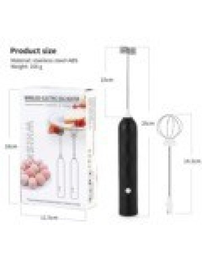Electric Egg Beater Handheld Mini Milk Frother Wireless Steak Coffee Frother Cream Mixer USB Charging-Color:Pink - Image 5