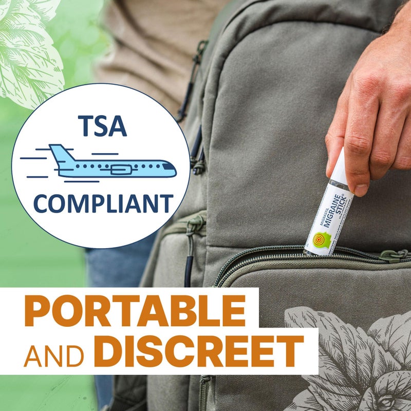 Basic Vigor Migrastil Migraine Stick Rollon - Fast Cooling Comfort for Your Head. Aromatherapy with Peppermint & Other Essential Oils. Metal Roller. Made in USA - Image 5