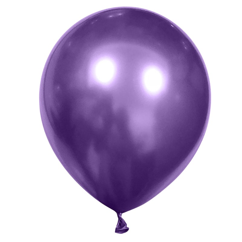 Party Balloons: 1 Purple Latex Balloon, Full Bright Metal Color - Fill With Air Helium Or Water, Balloon Arch for Wedding Birthday Graduation Party Decoration - Image 1