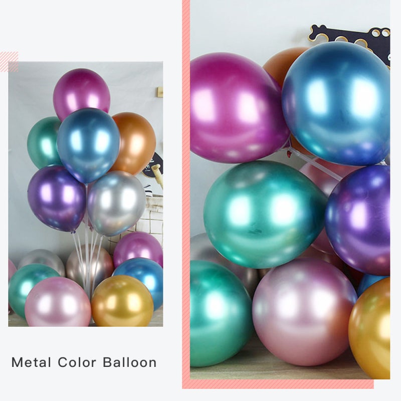 Party Balloons: 1 Purple Latex Balloon, Full Bright Metal Color - Fill With Air Helium Or Water, Balloon Arch for Wedding Birthday Graduation Party Decoration - Image 5