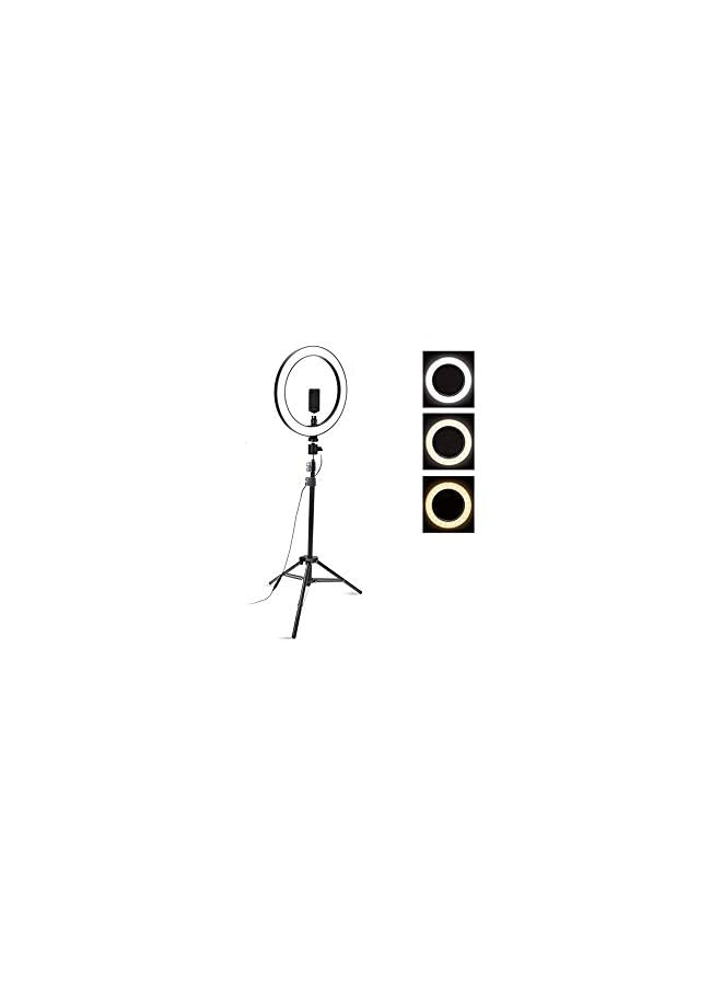 erorex 10 Inch Ring Light With Stand Tripod Led Phone Holder For Selfie Camera Photography Makeup Video Live Streaming  - Image 1