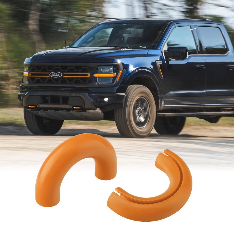 TECHPICCO Tow Hooks Covers for Ford F150 20042024 Bronco BaseBig BendOuter Banks 20212024 Compatible with Toyota Tundra Accessories 20172021 Dark Orange