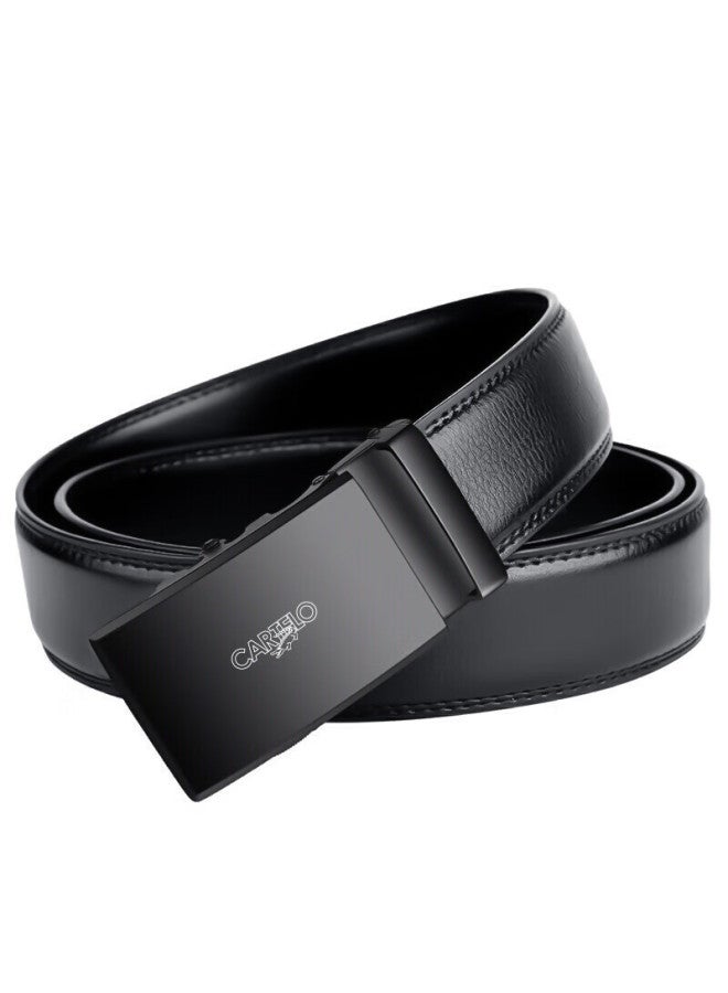 Cartelo Men's Leather Belt, Cowhide, Middle-aged And Young, Automatic Buckle, Casual Trouser Belt, Business Versatile, Valentine's Day Birthday Gift - Image 4