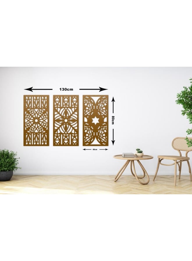 هوم جاليري لوحات ديكور حائط خشبية على الطراز المغربي - Image 4