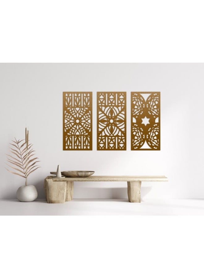 هوم جاليري لوحات ديكور حائط خشبية على الطراز المغربي - Image 2